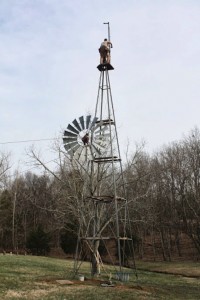 Installing Tower and Windmill from the Ground Up 14      